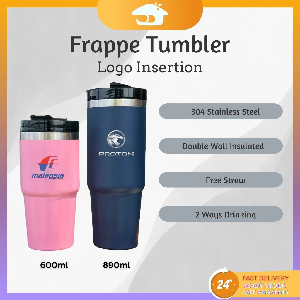 Frappe Tumbler 890ml/600ml , 8 Colors Option